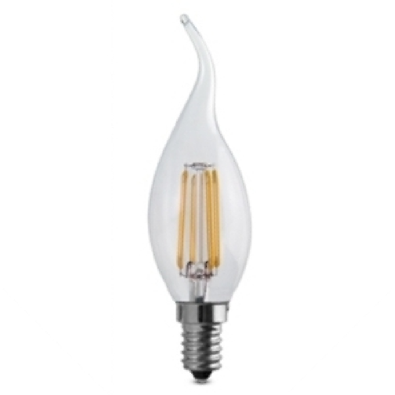Lampe LED transparente rafale de vent E14 04W 230V 2700k Tecno Vintage