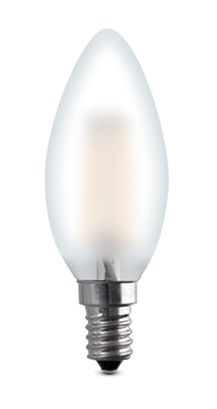 Lampada led oliva smerigliata E14 04W 230V 2700k Tecno Vintage