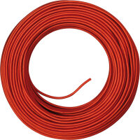 Câble H03 3G0.75 recouvert de soie rouge - 100m