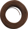 Câble H03 3G0.75 recouvert de soie marron - 10m