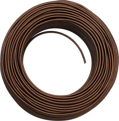Cable H03 3G0.75 recubierto de seda marrón - 10m