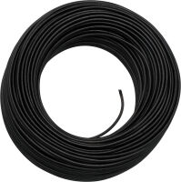 Câble H03 3G0.75 recouvert de soie noire - 100m