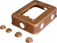 Rame satinato - Boîte Rectangulaire de 20 avec Capuchons