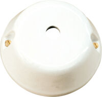 Linea Rame Amica - junction box with central hole in porcelain