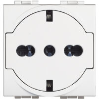 LivingLight Bianco - presa universale flat