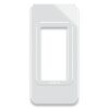 Series 44 - Technopolymer 44 plate in plastic, 1 place, white RAL 9010