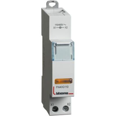 Lampada di segnalazione gialla 110/400V BTDIN