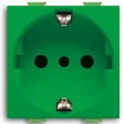 Chiara - green Italian and German socket