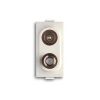 Chiara - 7dB demixed pass-through TV/SAT socket