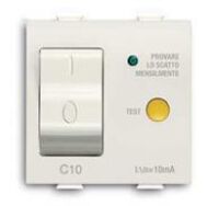 Chiara - interrupteur magnétothermique différentiel automatique 1P+N C10 10mA