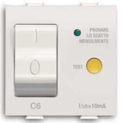 Chiara - interruttore automatico magnetotermico differenziale C6 30mA