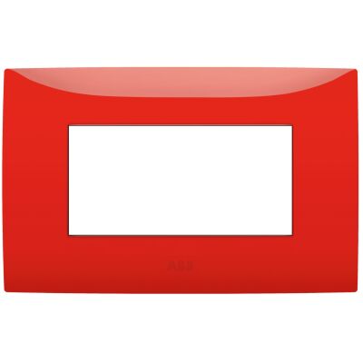 Placca ABB 2CSK0405CH Chiara 4M rosso fuoco pastello